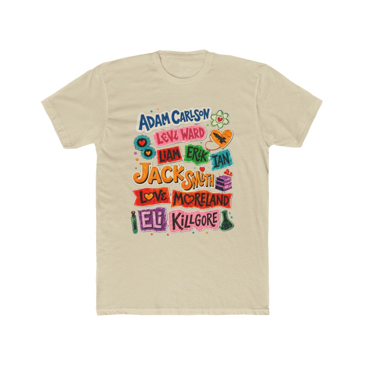 Adam Carlsen Love Hypothesis 2 side Tshirt, Ali Hazelwood Romance books Shirt Comfort Colors,STEM Book To Movie Merch, Gift For Book Lover - alternate angle 5, merchandise