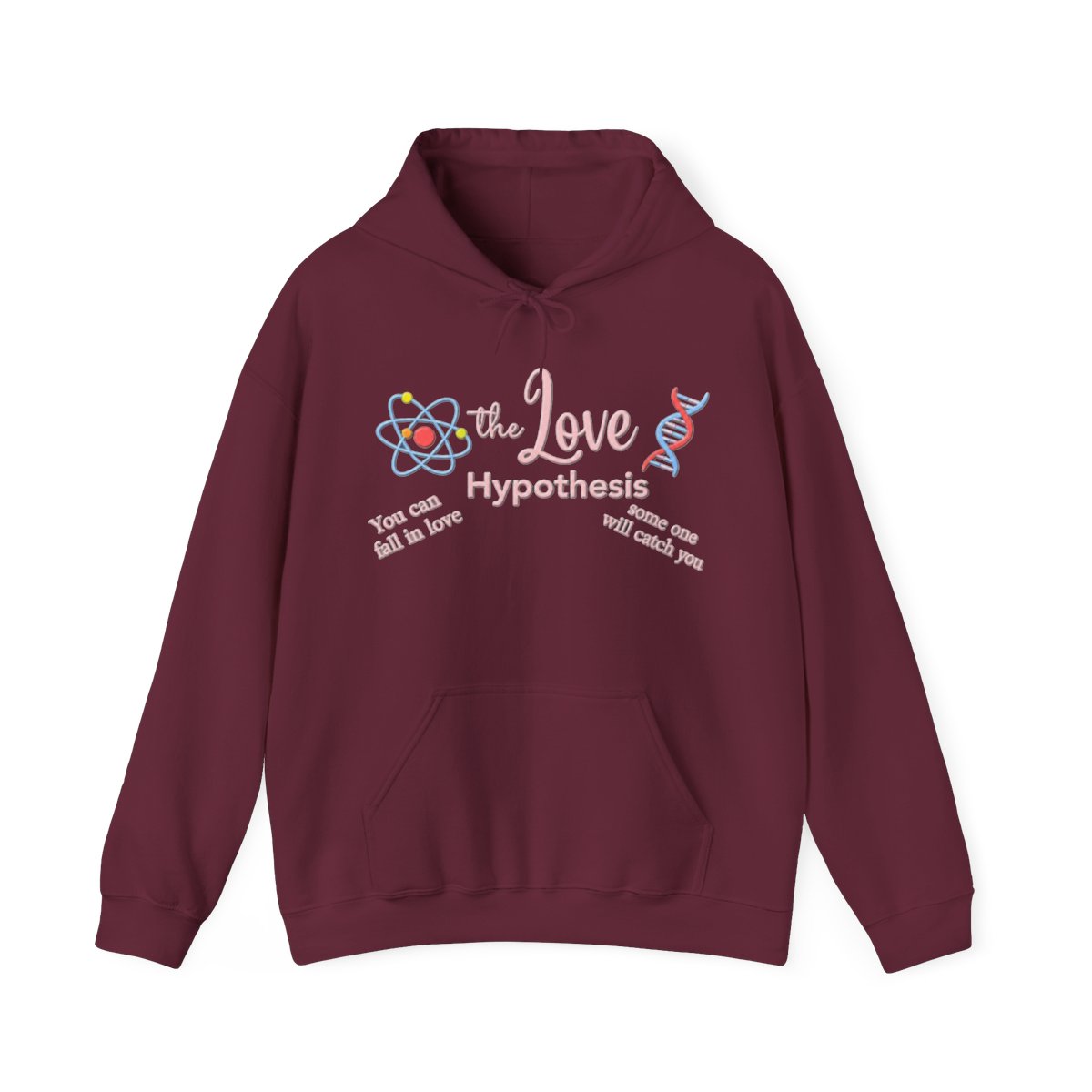 The Love Hypothesis Inspired Hoodie and Hoodie, Ali Hazelwood Book Club Merch, Romance Booktok Gifts - alternate angle 2, merchandise
