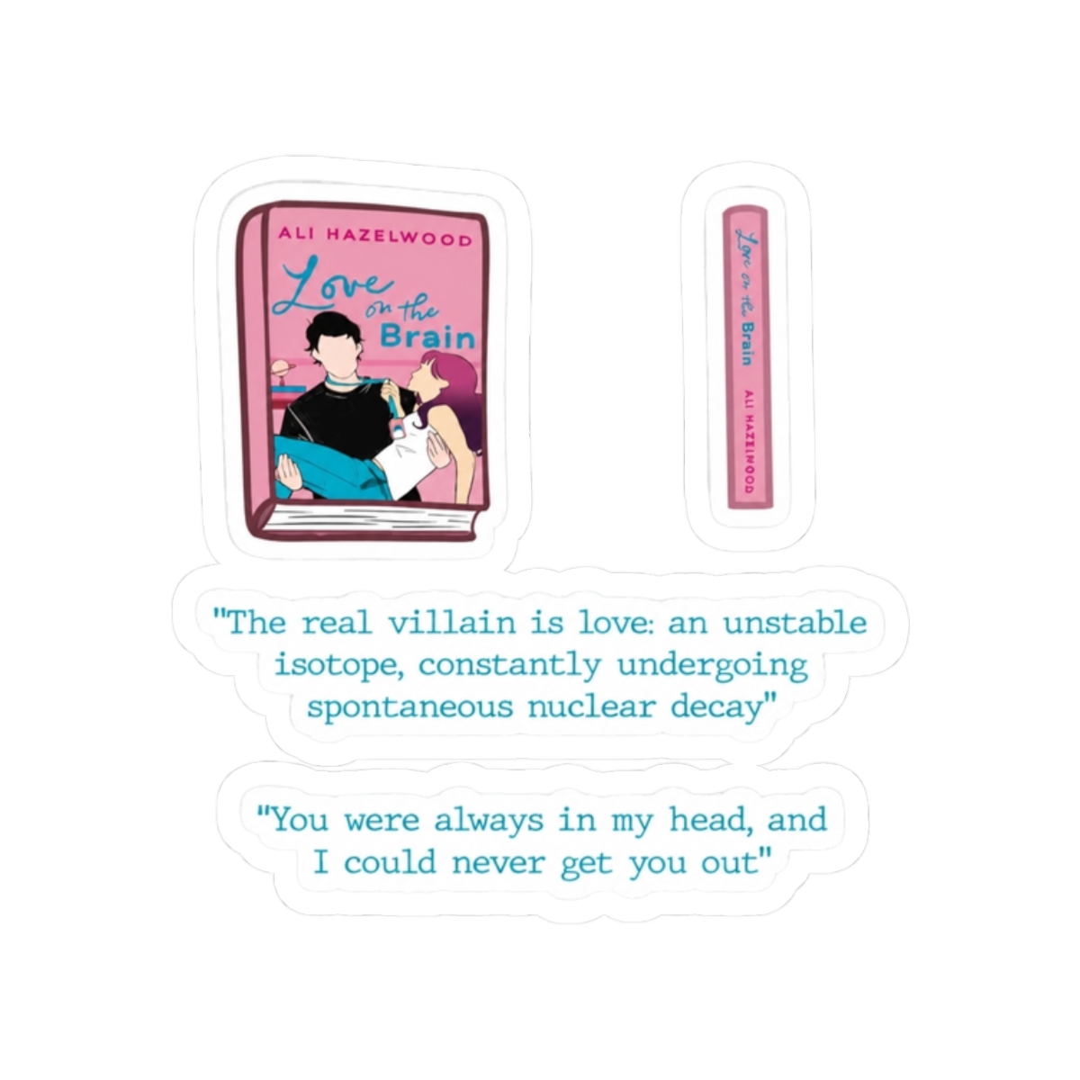 Love on the Brain Book Journaling Set | Ali Hazelwood - alternate angle 3, merchandise